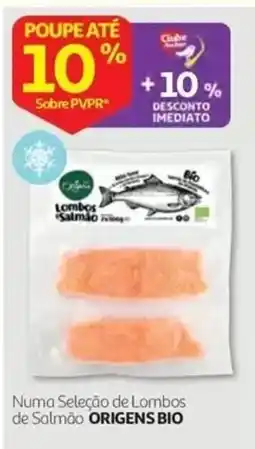 Auchan Lombos de Salmão ORIGENS BIO promoção
