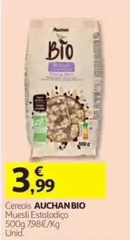 Auchan Cereais Auchan Bio Muesli Estaladiço promoção