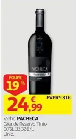 Auchan Vinho Pacheca promoção