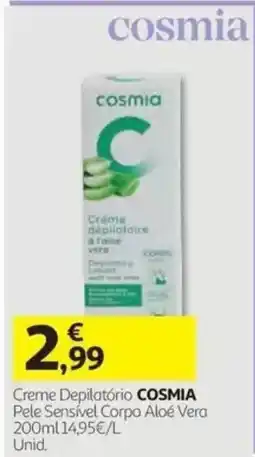 Auchan Creme Depilatório Cosmia promoção