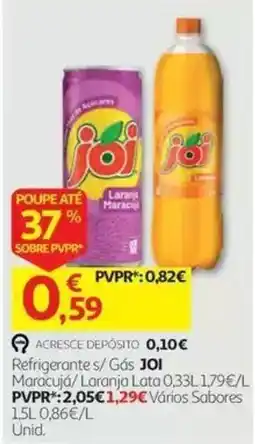 Auchan Refrigerante s/ Gás JOI promoção