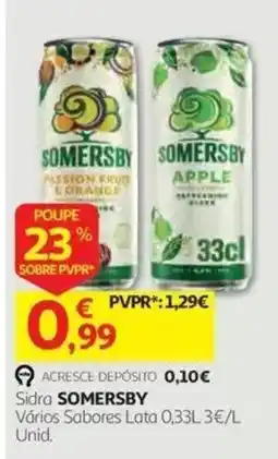 Auchan Sidra somersby promoção