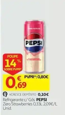 Auchan pepsi zero strawberries promoção