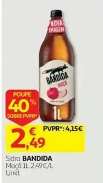 Auchan Sidra Bandida Maçã promoção
