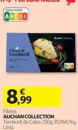 Auchan Filetes de tamboril auchan collection promoção