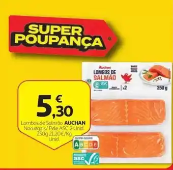 Auchan Lombos de Salmão Auchan promoção