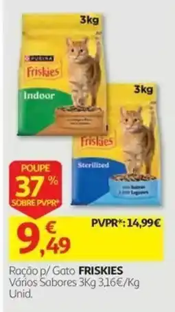 Auchan Ração p/ Gato FRISKIES promoção