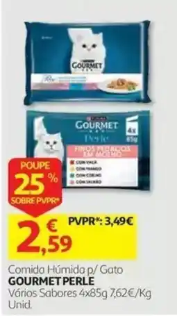 Auchan comida húmida p/ gato gourmet perle promoção