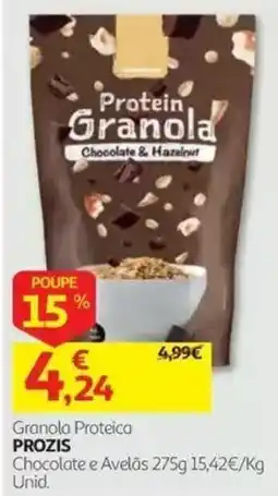 Auchan Granola Proteica Prozis promoção