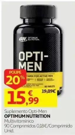 Auchan Suplemento Opti-Men Optimum Nutrition promoção