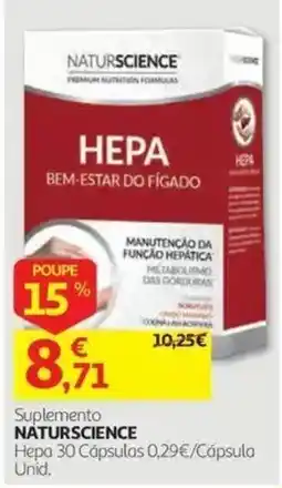 Auchan Suplemento Naturscience Hepa promoção