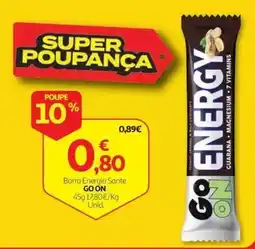 Auchan Barra Energia Sante Go On promoção