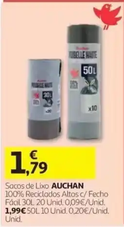 Auchan Sacos de Lixo Auchan promoção