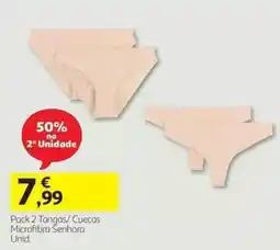 Auchan Tangas/ Cuecas Microfibra Senhora promoção