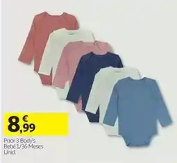 Auchan Pack 3 Body's promoção