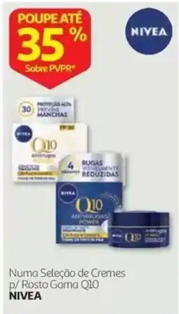 Auchan Numa Seleção de Cremes p/ Rosto Gama Q10 NIVEA promoção