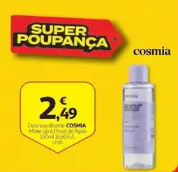 Auchan desmaquilhante cosmia promoção