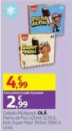 Auchan Gelado Multipack olá promoção