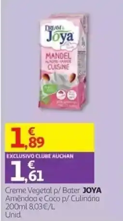 Auchan Creme Vegetal p/ Bater JOYA promoção