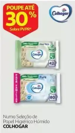 Auchan Papel Higiênico Húmido Colhogar promoção