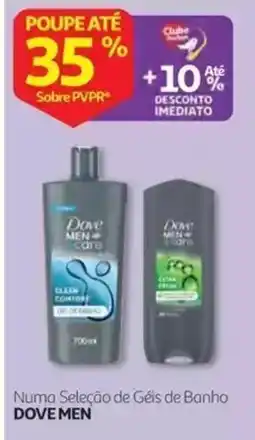 Auchan Numa Seleção de Géis de Banho Dove Men promoção