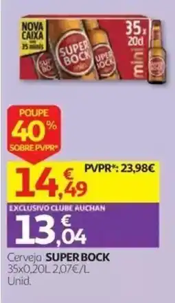 Auchan Cerveja Super Bock promoção