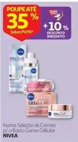 Auchan Numa Seleção de Cremes p/o Rosto Gama Cellular NIVEA promoção