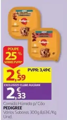 Auchan Comida Húmida p/ Cão Pedigree promoção