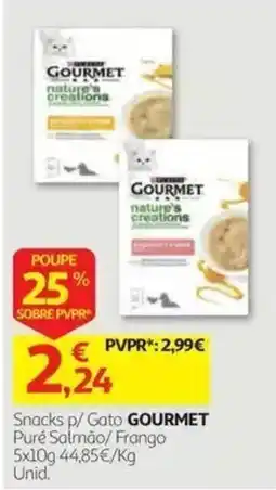 Auchan Snacks p/ Gato GOURMET promoção