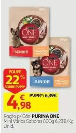 Auchan Ração p/ Cão PURINA ONE promoção