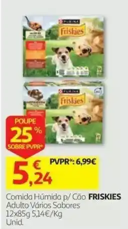Auchan comida húmida p/ cão friskies promoção