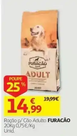 Auchan Ração p/ Cão Adulto Furacão promoção