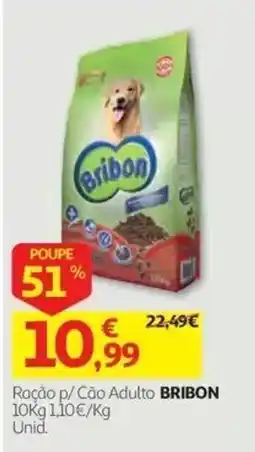 Auchan Ração p/ Cão Adulto Bricon promoção