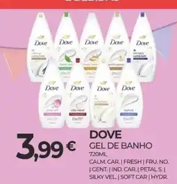 Miranda Supermercados dove gel de banho promoção