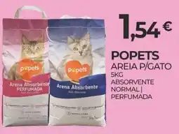 Miranda Supermercados popets areia p/gato promoção