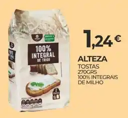 Miranda Supermercados Alteza tostas 100% integrais de milho promoção