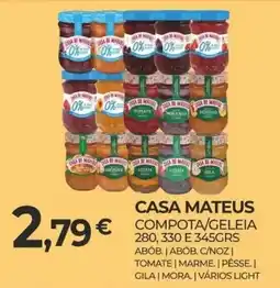 Miranda Supermercados Casa mateus compota/geleia promoção