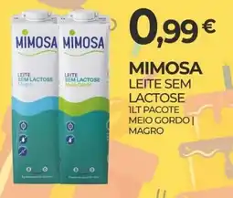 Miranda Supermercados Mimosa leite sem lactose promoção
