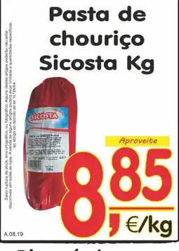 Casa Cheia Pasta de chouriço sicosta kg promoção