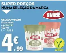 E.Leclerc Gelado vegan Framboesa e pistáchio promoção