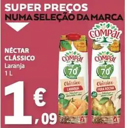 E.Leclerc Compal nectar clássico laranja promoção