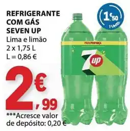 E.Leclerc Refrigerante com gás seven up lima e limão promoção