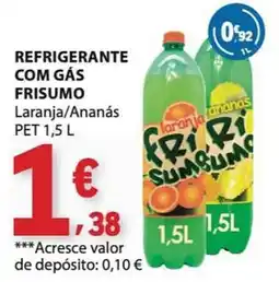 E.Leclerc Refrigerante com gás frisumo laranja/ananas promoção