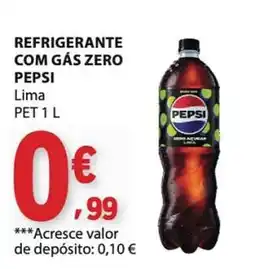 E.Leclerc refrigerante com gás zero pepsi lima promoção