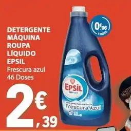 E.Leclerc Detergente máquina roupa líquido epsil frescura azul promoção