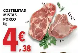 E.Leclerc Costeletas mistas porco promoção