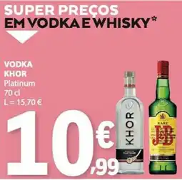 E.Leclerc vodka khor platinum promoção