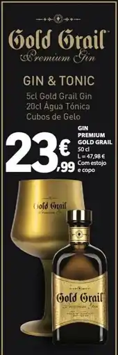 E.Leclerc Gold Grail gin & tonic promoção