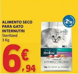 E.Leclerc alimento seco para gato internutri sterilized promoção
