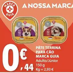 E.Leclerc Pâte terrina para cão marca guia adulto/júnior promoção